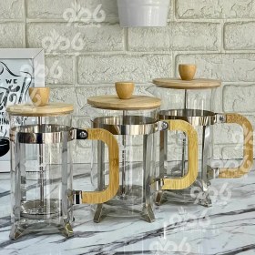 تصویر فرنچ پیرکس و بامبو درب و دسته بامبو ، پایه استیل