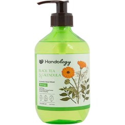 تصویر مایع دستشویی آروما تراپی چای سیاه و گل همیشه بهار حجم 500 میل هندولوژی Black tea and marigold aroma therapy toilet liquid 500 ml of Indology