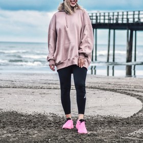 تصویر کاور کفش سیلیکونی زینو مدل 402P565 ساق کوتاه صورتی 