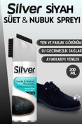 تصویر اسپری رنگ و احیاکننده جیر و نبوک مشکی – بازسازی رنگ و ضد آب 200 میلی‌لیتر Silver 