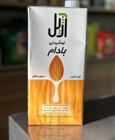 تصویر شیر بادام آژیل یک لیتری 