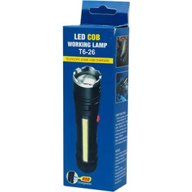 تصویر چراغ قوه پلیسی ۲ کاره COB LED BL-T6-26 ا LED COB Working Lamp BL-T6-26 LED COB Working Lamp BL-T6-26