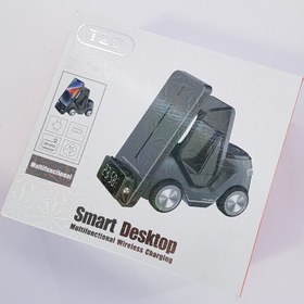 تصویر شارژر وایرلس ۵ کاره مدل T20 با توان ۱۵ وات 