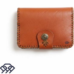 تصویر کیف پول چرم طبیعی دست‌دوز ساده مدل 303 