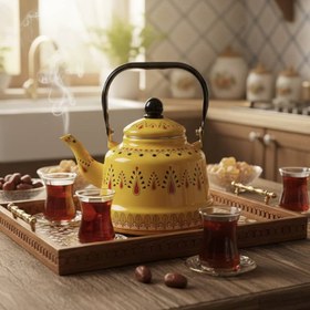 تصویر کتری لعابی 