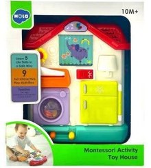 تصویر اسباب بازی هولا تویز ست لوازم خانه Montessori Activity Toy House HE898600 Hola Toys Montessori Activity Toy House HE898600