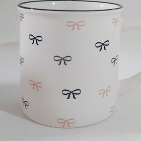 تصویر ماگ سرامیکی طرح پاپیون 