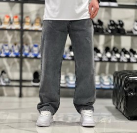 تصویر شلوار بگ مردانه ذغالی 