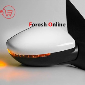 تصویر آینه بغل پژو 207 تاشو برقی سمت چپ کروز 