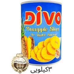 تصویر کمپوت آناناس 3 کیلویی تایلند 110 حلقه کارتن 18 کیلویی 6 قوطی 3 کیلوئی/کارتن-قوطی 