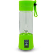 تصویر شیکر شارژی گنجایش 0.38 لیتر | رنگ آبی portable JUICE Blender