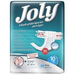 تصویر پوشک بزرگسال جولی سایز متوسط بسته ۱۰ عدد 