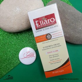 تصویر کرم ضد آفتاب الارو (Ellaro) با +SPF50 فاقد چربی بژ روشن فاقد پارابن حجم 40 میلی لیتر ضد آفتاب صورت مدل فاقد چربی فاقد پارابن مناسب برای انواع پوست SPF 50 حجم 40 میلی لیتر برند الارو بژ روشن