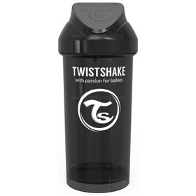 تصویر ليوان ني دار 360 ميل 6+ ماه مشکی تويست شيک Twistshake 