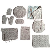 تصویر سرویس پارچه‌ای آشپزخانه 16 تکه 