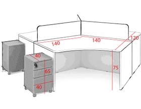 تصویر میز کارگروهی ویژن Vision 