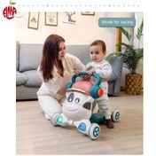 تصویر واکر سه کاره طرح گاو کلاه دار Toyofun baby walker code:B80