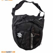 تصویر کیف موتور سواری رو پایی SUZUKI مشکی Black SUZUKI motorcycle riding bag