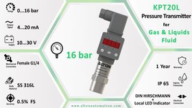 تصویر ترانسمیتر فشار KPT20L-016-C1-FG4 (Pressure Transmitter for Gas & Liquids Fluid) 