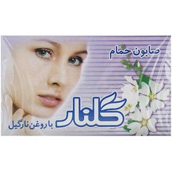 تصویر صابون حمام سبز گلنار (Golnar) مدل نارگیل وزن 130 گرم بسته 6 عددی golnar