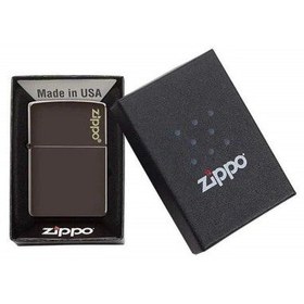 تصویر فندک زیپو قهوه ای مات zippo 49180ZL