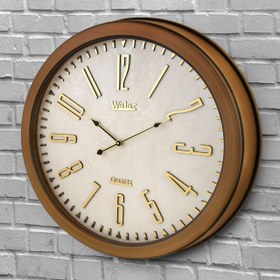 تصویر ساعت دیواری والار کد 602 - طوسی Walar wall clock code 602