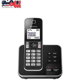 تصویر گوشی تلفن بی سیم پاناسونیک مدل KX-TGD320 Panasonic KX-TGD320BX Cordless Phone