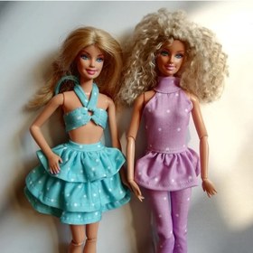 تصویر تاپ و دامن باربی 