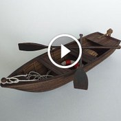 تصویر ماکت دکوری مدل قایق پارویی boat -3 - کارگاه هنری نقش دل 