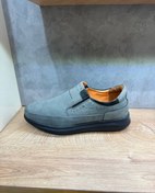 تصویر کفش نبوک مردانه در سه رنگ عسلی طوسی و مشکی با زیره پی یو درجه یک و چرم طبیعی - مشکی / ۴۲ 