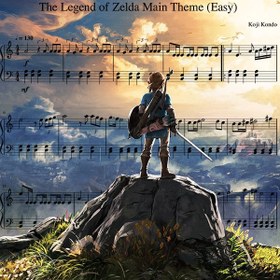 تصویر نت پیانو بازی The Legend of Zelda 