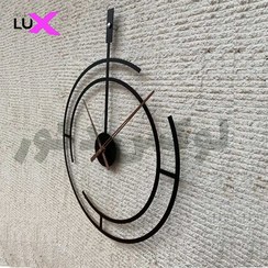 تصویر ساعت دیواری فلزی طرح خاص - طلایی Vip metal wall clock