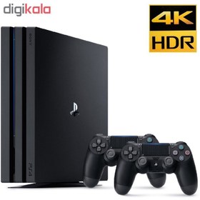 تصویر کنسول بازی PS4 Pro ظرفیت ۱ ترابایت با ۲ دسته 