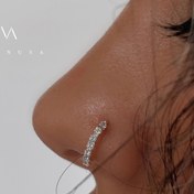 تصویر پیرسینگ فیک بینی 