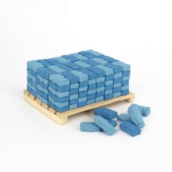 تصویر سنگ فرش موجی آبی مینیاتوری آسمونی 