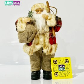 تصویر عروسک بابانوئل کریسمس وارداتی 20 سانتیمتر (کد 102) Imported Christmas Santa Claus Doll – 20 cm (Code 102)