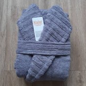 تصویر حوله تن پوش کلاه دار اقتصادی مدل پیرامید رنگ فیلی سایز L(125) 