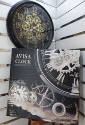 تصویر ساعت دیواری آویسا کد 403 چرخ دنده متحرک avisa 403 Clock