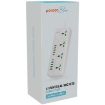 تصویر چندراهی برق پرودو بلو مدل PB-4ACPS2C8A PORODO BLUE 4 UNIVERSAL SOCKETS POWER STRIP PB-4ACPS2C8A