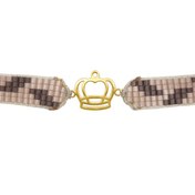 تصویر دستبند طلا میوکی تاج زنانه 