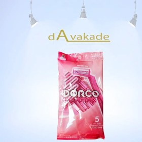 تصویر DORCO خودتراش دولبه صورتی زنانه 5 عددی 