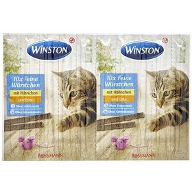 تصویر تشویقی مدادی گربه وینستون طعم مرغ و اردک (بسته بندی جدید) Winston, Cat Treat Sticks, Chicken & Duck