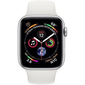 Apple watch silver aluminum case with deals white sport band