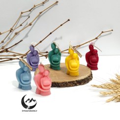 تصویر شمع آغوش - آبی یخی hug candle