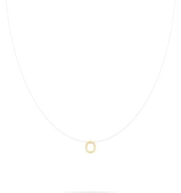 تصویر گردنبند نخ نامرئی حرف O 