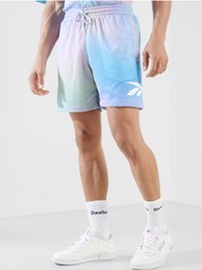 تصویر شلوارک چاپی کلاسیک با طرح دوپامین در تمام سطح برند reebok Classic Dopamine All Over Printed Shorts