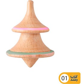 تصویر فرفره چوبی گالری کفشدوزک سایز کوچک طرح متنوع 