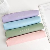 تصویر جامدادی مینیمال چرم پاستلی 