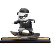 تصویر دکوری ماشین خرس اسکیت سوار متحرک 