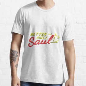 تصویر تیشرت لانگ پسرانه better call saul طرح لوگو بهتره با سول تماس بگیری کد 1221 2 